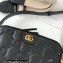 Gucci GG matelassé leather shoulder bag ‎702234 Black 2022