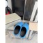 Marni long hair calfskin Fussbett sabot Blue 2022