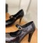 Chanel Heel 9.5cm Open Shoes G39110 Leather Black 2022
