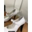 Chanel Heel 9.5cm Open Shoes G39110 Leather White 2022