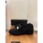 Chanel Heel Logo Tweed Loafers Black 2022