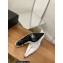 Chanel Heel Crystal CC Logo Satin Slingbacks White 2022