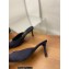 Chanel Heel Crystal Camellia CC Logo Satin Mules 2022