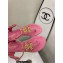 Chanel Heel Jewel CC Logo Thong Sandals G36402 Tweed Pink 2022