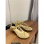 Chanel Heel Jewel CC Logo Thong Sandals G36402 Gold 2022