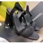 Chanel Pearl Around Heel 8.5cm Sandals G39241 Mesh Black 2022