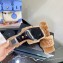 Versace Heel 7cm La Medusa Shearling Mules Brown 2022
