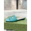 Gucci logo with star leather slides 694858 Blue 2022
