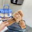 Versace Heel 7cm La Medusa Shearling Mules Brown 2022