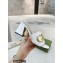 Gucci Heel 7.5cm logo with star leather slides Sandals White 2022
