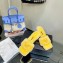 Versace Heel 7cm La Medusa Shearling Mules Yellow 2022