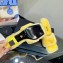 Versace Heel 7cm La Medusa Shearling Mules Yellow 2022