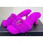 Versace Heel 7cm La Medusa Shearling Mules Purple 2022