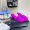 Versace Heel 7cm La Medusa Shearling Mules Purple 2022