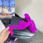 Versace Heel 7cm La Medusa Shearling Mules Purple 2022