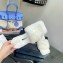 Versace Heel 7cm La Medusa Shearling Mules White 2022