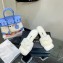 Versace Heel 7cm La Medusa Shearling Mules White 2022