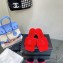 Versace Heel 7cm La Medusa Shearling Mules Red 2022
