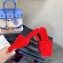 Versace Heel 7cm La Medusa Shearling Mules Red 2022