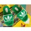Gucci x adidas shearling platform sandals Green 2022