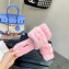 Versace Heel 7cm La Medusa Shearling MulesPink  2022