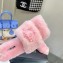 Versace Heel 7cm La Medusa Shearling MulesPink  2022