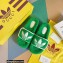 Gucci x adidas shearling platform sandals Green 2022
