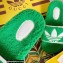 Gucci x adidas shearling platform sandals Green 2022