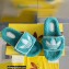 Gucci x adidas shearling platform sandals Blue 2022