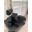 Chanel Heel 5cm Stretch High Boots Suede Black 2022
