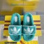 Gucci x adidas shearling platform sandals Blue 2022