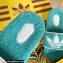 Gucci x adidas shearling platform sandals Blue 2022