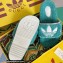 Gucci x adidas shearling platform sandals Blue 2022