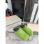 Marni long hair calfskin Fussbett sabot Green 2022