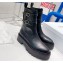 Celine Bulky Buckled Medium Boots In Calfskin Black 2022