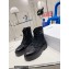 Celine Bulky Laced Up Boots In Nylon And Shiny Bull Black 2022