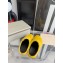 Marni long hair calfskin Fussbett sabot Yellow 2022