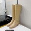 Chanel Back Chain Heel 3.5cm High Boots Calfskin Beige 2022