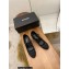Chanel Pearl Around Heel Open Shoes G39245 Mesh Black 2022