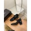 Chanel Pearl Around Heel Open Shoes G39245 Mesh Black 2022