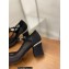 Chanel Pearl Around Heel Open Shoes G39245 Mesh Black 2022