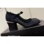 Chanel Pearl Around Heel Open Shoes G39245 Mesh Black 2022