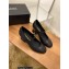 Chanel Pearl Around Heel Open Shoes G39245 Leather Black 2022