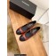 Chanel Pearl Around Heel Open Shoes G39245 Leather Burgundy 2022