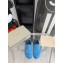 Marni long hair calfskin Fussbett sabot Blue 2022