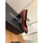 Chanel Pearl Around Heel Open Shoes G39245 Leather Burgundy 2022
