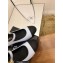 Chanel Pearl Around Heel Open Shoes G39245 Leather Light Blue 2022