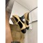 Chanel Pearl Around Heel Open Shoes G39245 Leather Beige 2022
