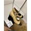 Chanel Pearl Around Heel Open Shoes G39245 Leather Beige 2022