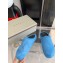 Marni long hair calfskin Fussbett sabot Blue 2022